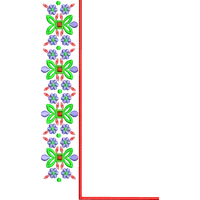 Blouse Design No : HC712/2 - Simple Border, U Shape