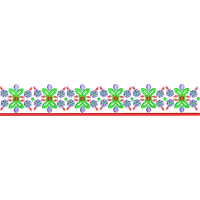 Blouse Design No : HC712/1 - Simple Border, Square Shape