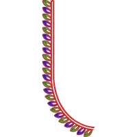 Blouse Design No : HSW-M-061 - Simple Border, U Shape