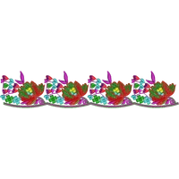 Blouse Design No : HSW-M-091 - Simple Border, U Shape