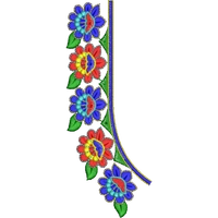 Blouse Design No : HSW-M-099 - Simple Border, U Shape