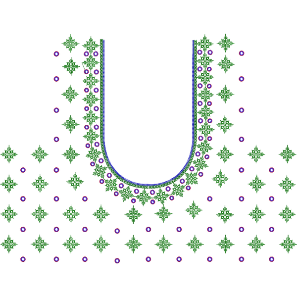 Blouse Design No : HSW-M-126-A - Simple Border, U Shape