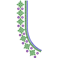 Blouse Design No : HSW-M-126-A - Simple Border, U Shape