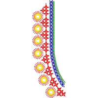 Blouse Design No : HSW-M-127 - Simple Border, U Shape