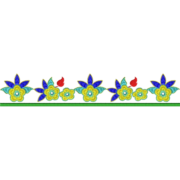 Blouse Design No : HSW-M-136-B - Simple Border