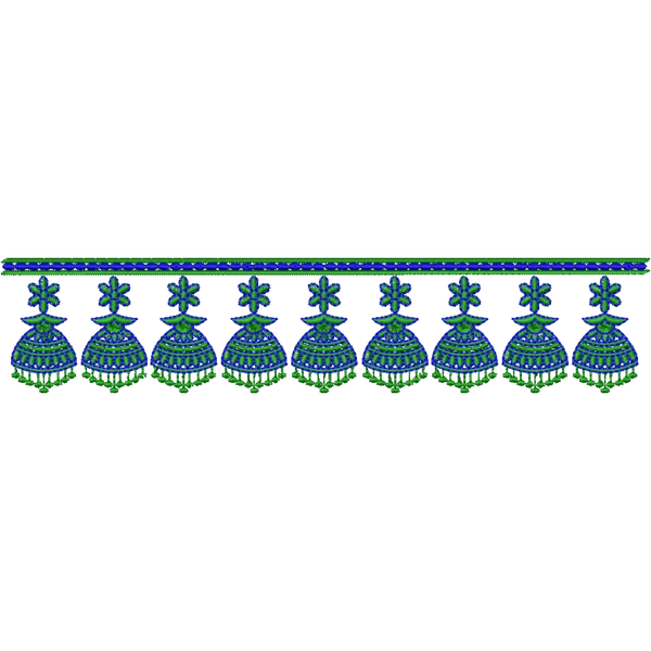 Blouse Design No : HSW-M-139-A - Simple Border, U Shape