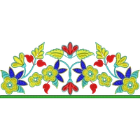 Blouse Design No : HSW-M-143-A - Simple Border, U Shape