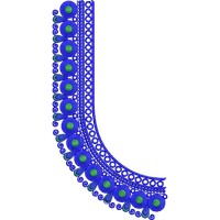 Blouse Design No : HSW-M-162 - Simple Border, U Shape