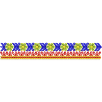 Blouse Design No : HSW-M-165 - Simple Border, U Shape