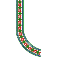 Blouse Design No : HSW-M-171-A - Simple Border, U Shape