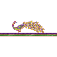 Blouse Design No : HSW-M-195 - Simple Border, U Shape