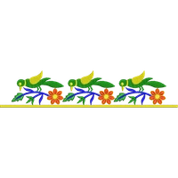 Blouse Design No : HSW-M-198 - Simple Border, U Shape