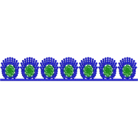 Blouse Design No : HSW-M-200 - Simple Border, U Shape