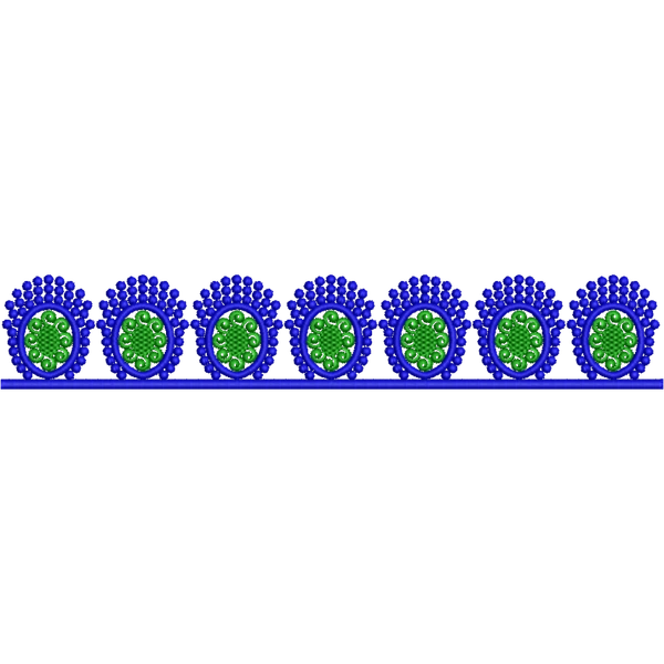 Blouse Design No : HSW-M-200 - Simple Border, U Shape