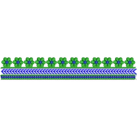 Blouse Design No : HSW-M-255 - Simple Border, U Shape