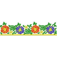 Blouse Design No : HSW-M-260 - Simple Border, U Shape