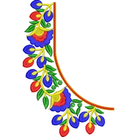 Blouse Design No : HSW-M-303 - Simple Border, U Shape