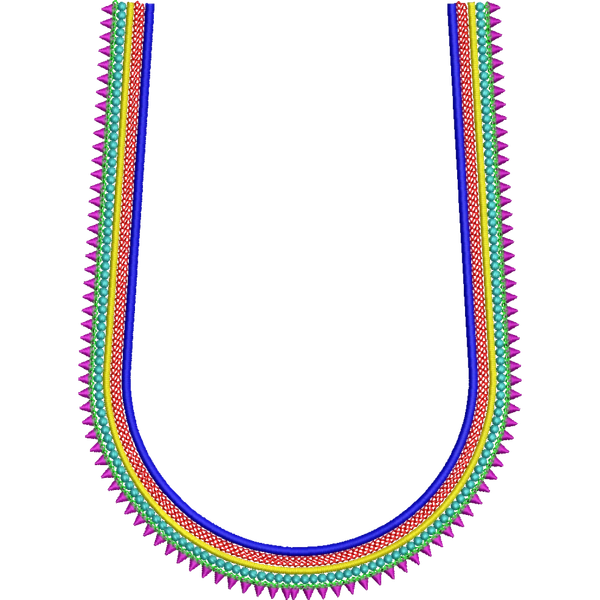 Blouse Design No : HSW-PM-08 - Full Sleeve, U Shape