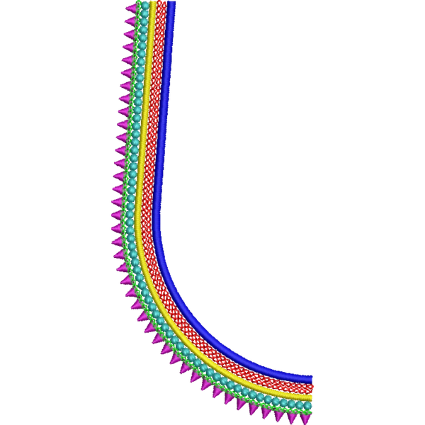 Blouse Design No : HSW-PM-08 - Full Sleeve, U Shape