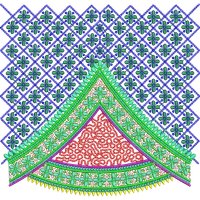 Blouse Design No : HSW-PM-08 - Full Sleeve, U Shape