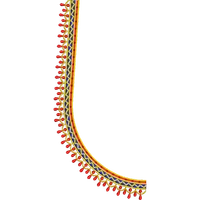 Blouse Design No : HSW PM-10 - Simple Border, U Shape