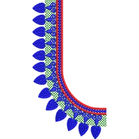 Blouse Design No : HSW PM-13 - Simple Border, U Shape