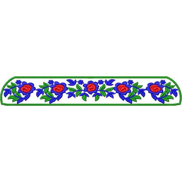 Blouse Design No : HSW PM-22 , Collar Design - Simple Border