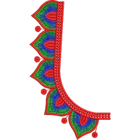 Blouse Design No : HSW PM-30 - Simple Border, U Shape