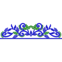 Blouse Design No : HSW PM-32 - Simple Border, U Shape