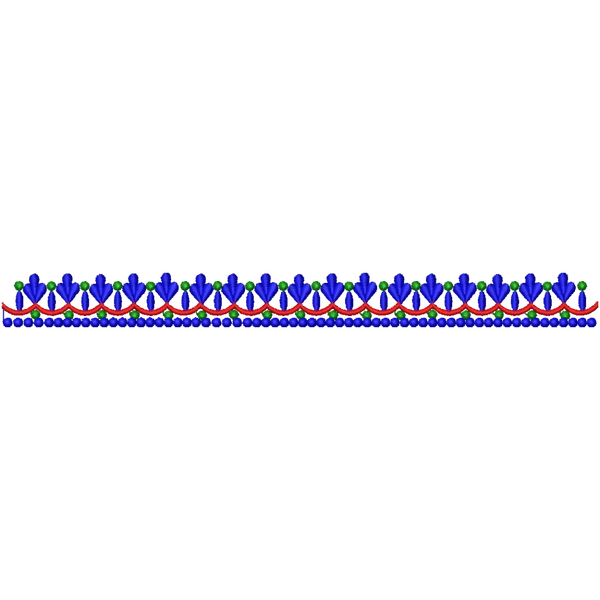 Blouse Design No : HSW PM-33 - Simple Border, U Shape