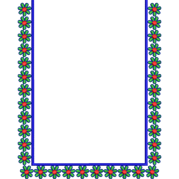 Blouse Design No : HSW PM-41 - Simple Border, Square Shape