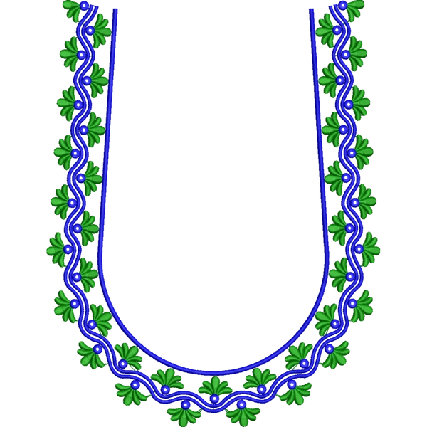 Blouse Design No : HSW PM-48 - Simple Border, U Shape