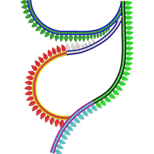 Blouse Design No : HSW PM-49 - Simple Border