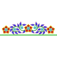 Blouse Design No : AE-007 - Simple Border, U Shape