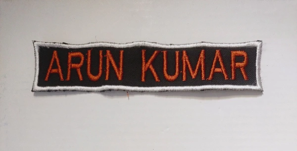 Custom Embroidery Name Badge - Velcro