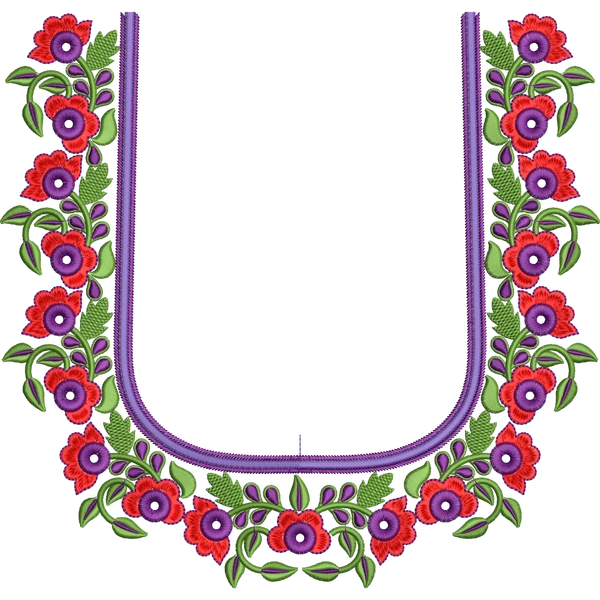 Blouse Design No : JC3862 - Simple Border, U Shape