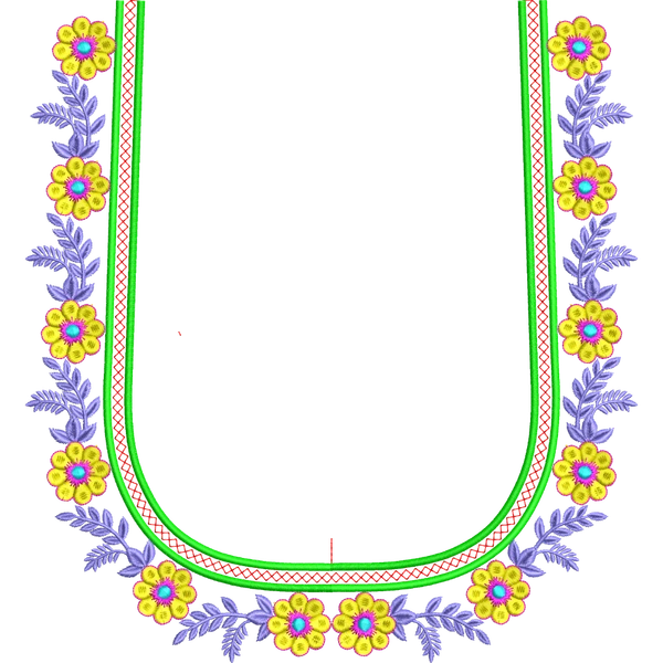 Blouse Design No : JC4261 - Full Sleeve, U Shape