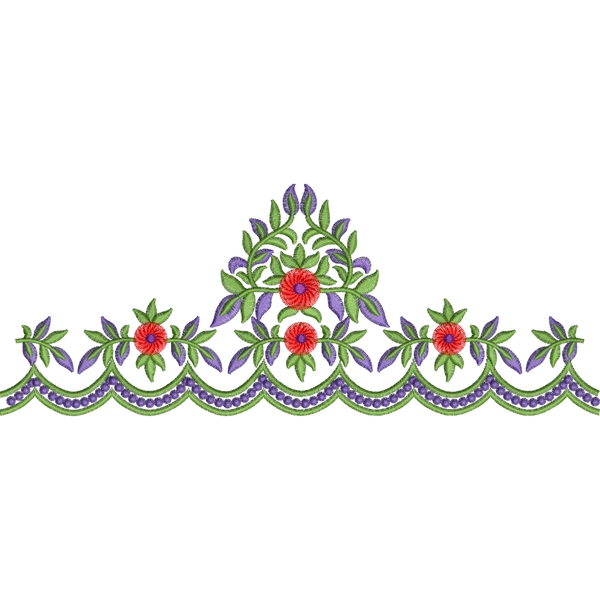 Blouse Design No : JC4339/1 - Simple Border, U Shape