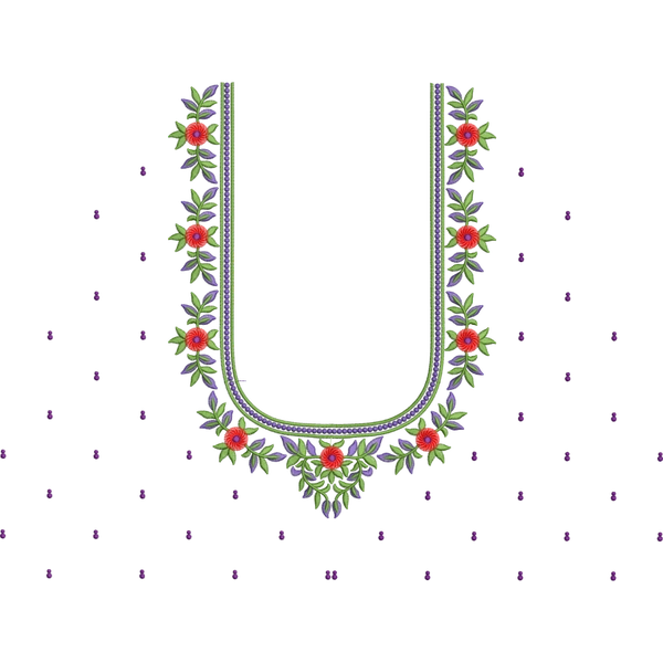 Blouse Design No : JC4339/1 - Simple Border, U Shape