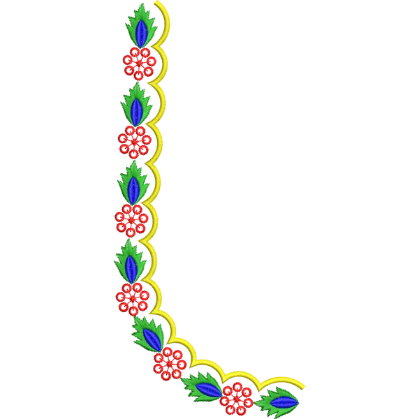 Blouse Design No : JC4880/4 - Simple Border, U Shape