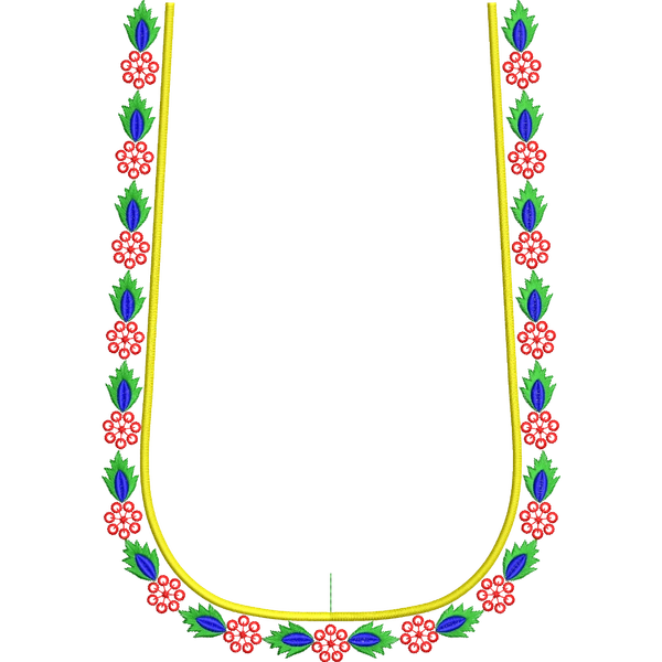 Blouse Design No : JC4880/1 - Simple Border, U Shape