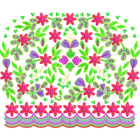 Blouse Design No : HB2001/2 - Full Sleeve, U Shape