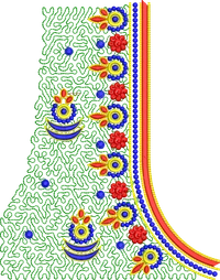 Blouse Design No MSM-048/2 - Full Sleeve, U Shape