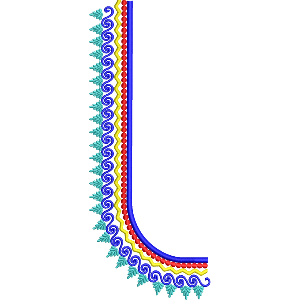Blouse Design No :MSM - 501 - Butta, U Shape