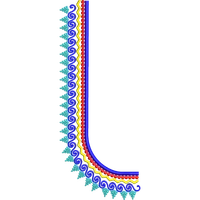 Blouse Design No :MSM - 501 - Butta, U Shape