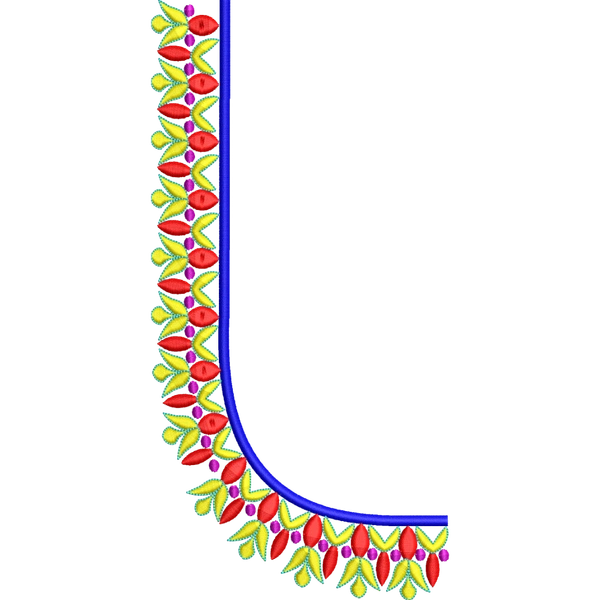 Blouse Design No :MSM - 506 - Butta, Boat Neck