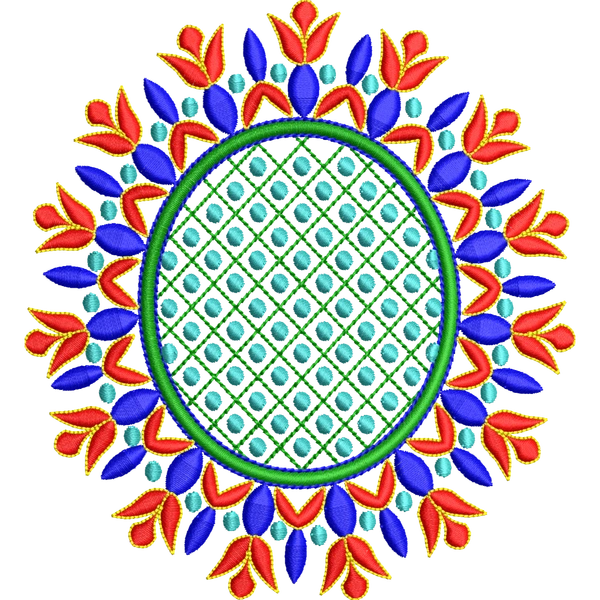 Blouse Design No :MSM - 506 - Butta, Boat Neck