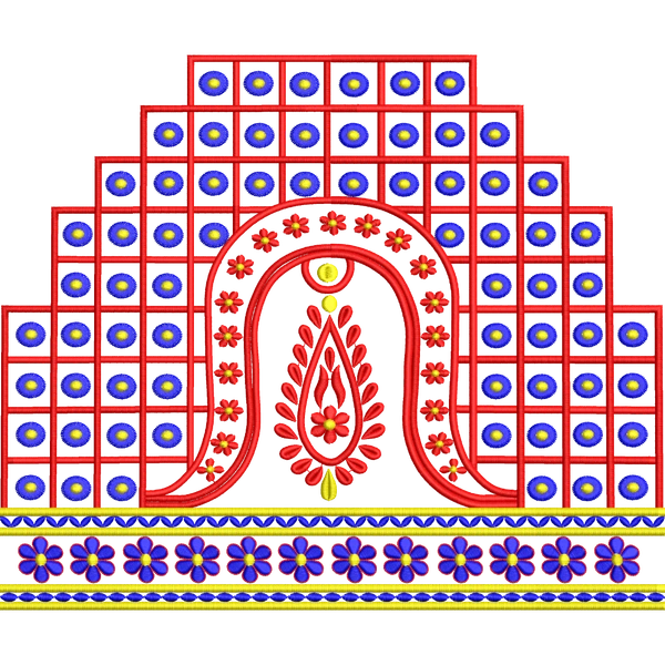 Blouse Design No :MSM - 516 - Full Sleeve, U Shape