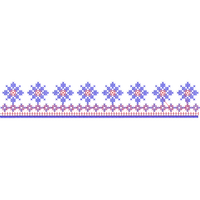 Blouse Design No :MSM - 522 - Kutch Work, Simple Border, U Shape