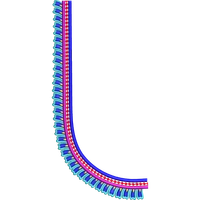 Blouse Design No :MSM - 528 - Simple Border, U Shape